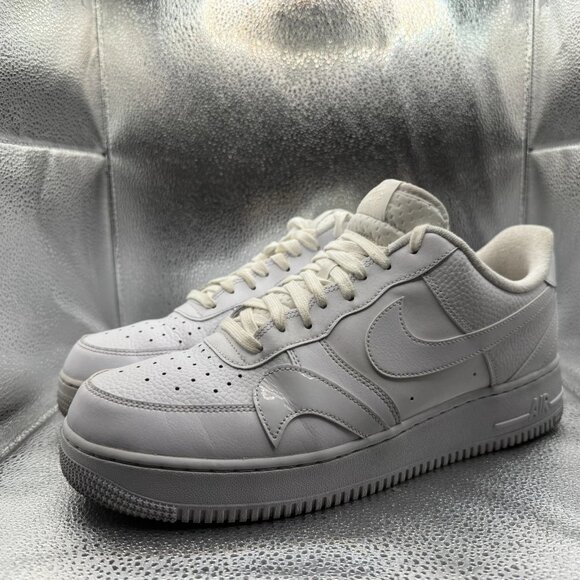 Size 12‎ Nike Air Force 1 \'07 LV8 White Blanc Mens Athletic Sneakers CK7214-100 main image 9